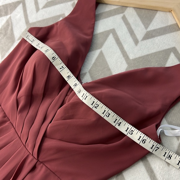 REVELRY NWT Blair Chiffon Dress size 6 Formal Bridal Dress - Picture 11 of 13